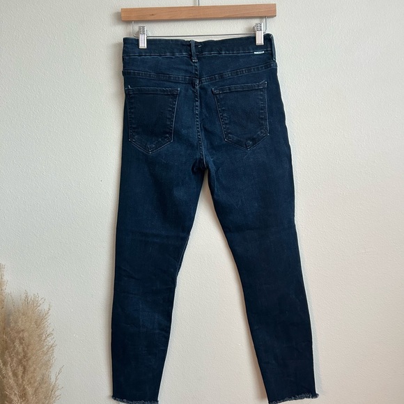 Mother High Waisted Looked Ankle Fray Skinny Jeans - Size 28 - Picture 4 of 8